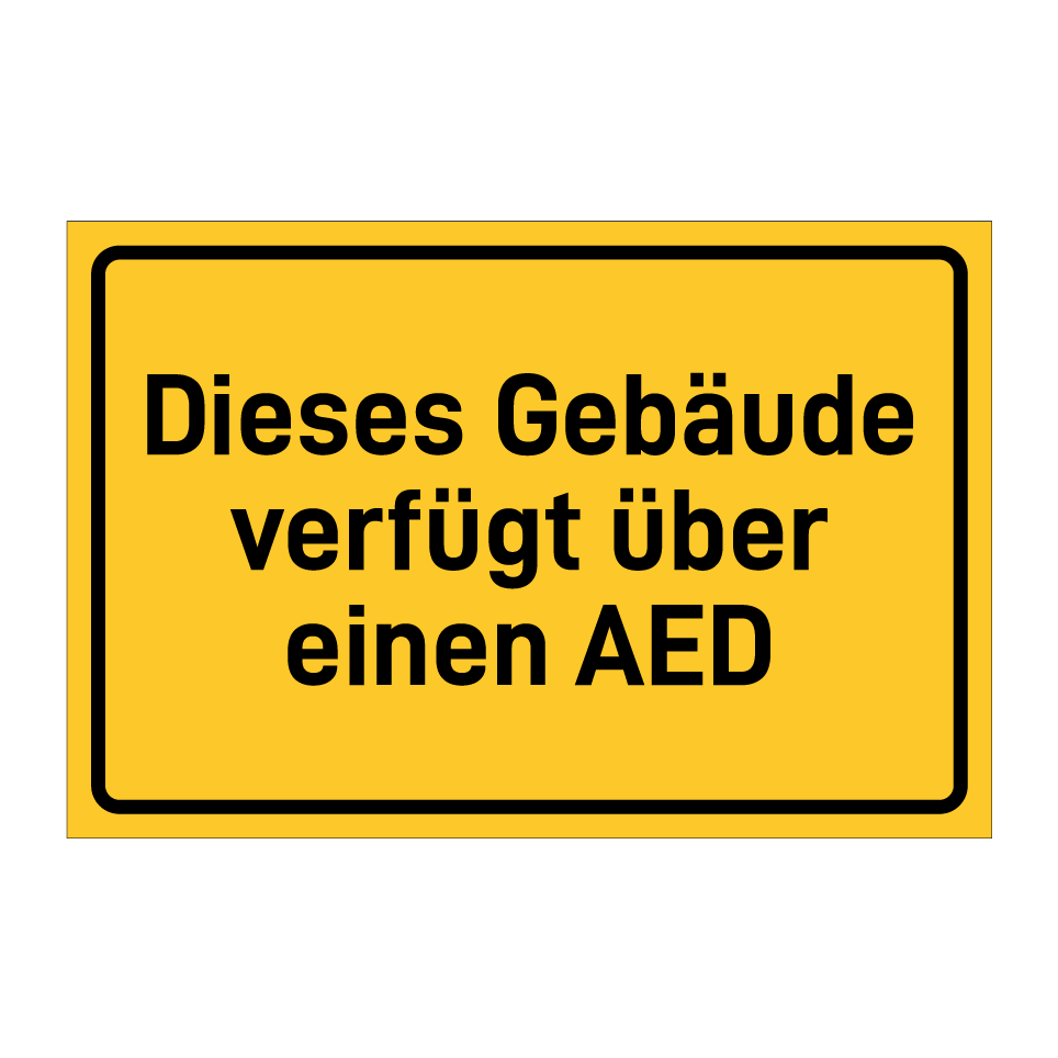 Dieses Gebäude verfügt über einen AED