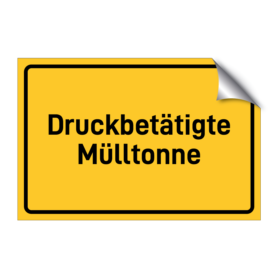 Druckbetätigte Mülltonne