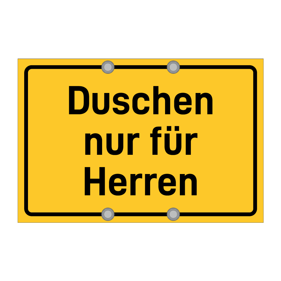 Duschen nur für Herren