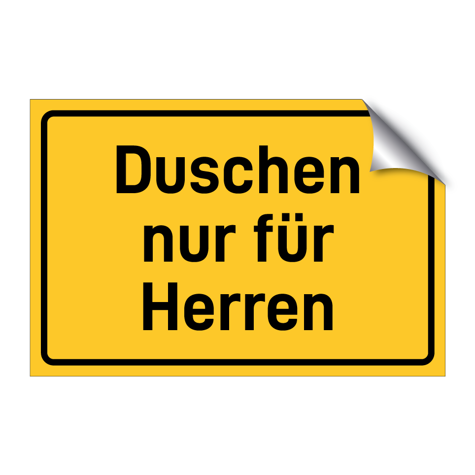 Duschen nur für Herren