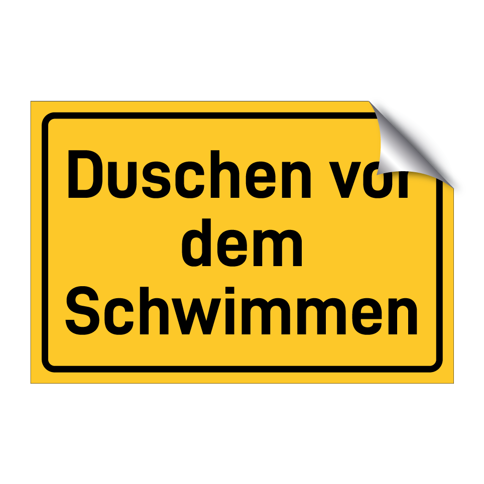 Duschen vor dem Schwimmen