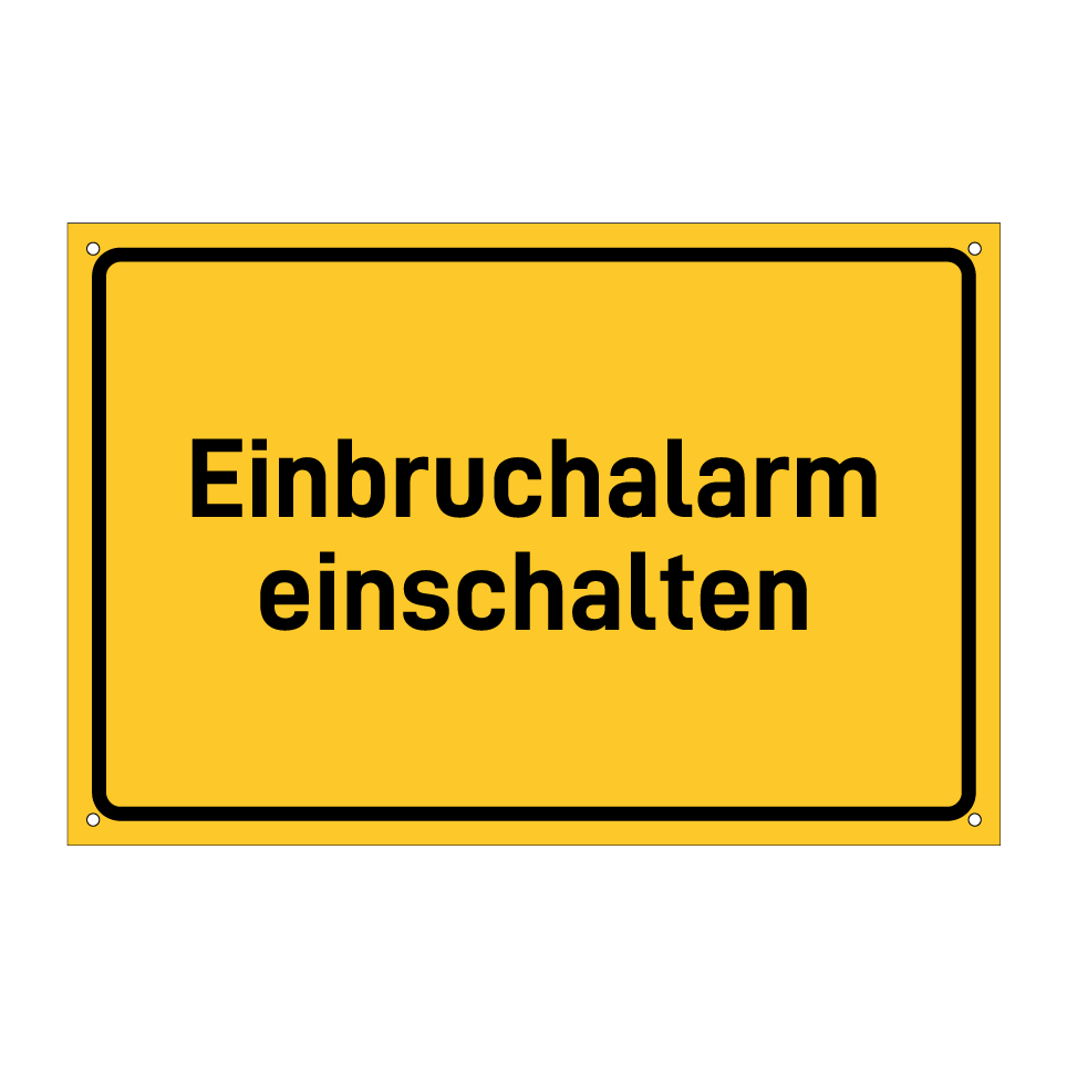 Einbruchalarm einschalten