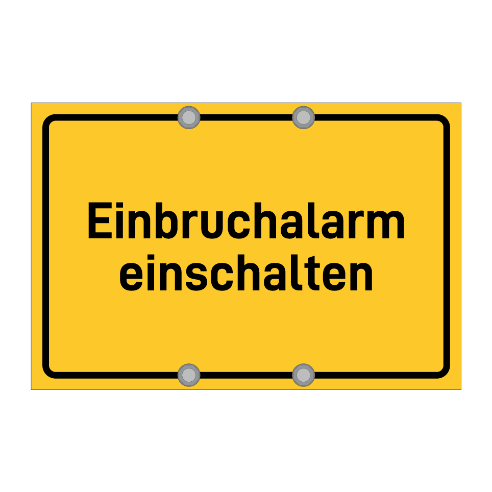 Einbruchalarm einschalten