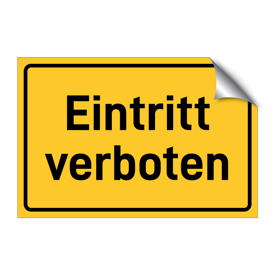 Eintritt verboten