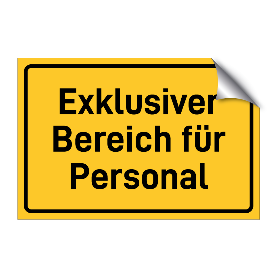 Exklusiver Bereich für Personal