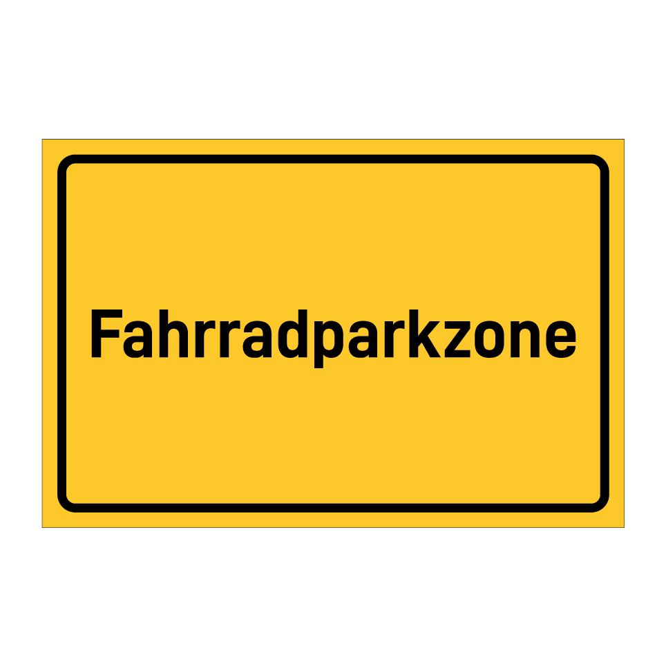 Fahrradparkzone