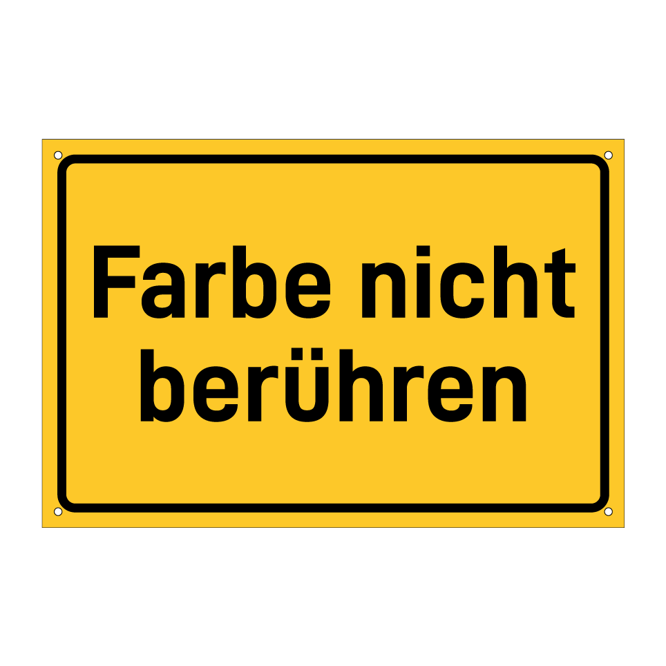 Farbe nicht berühren