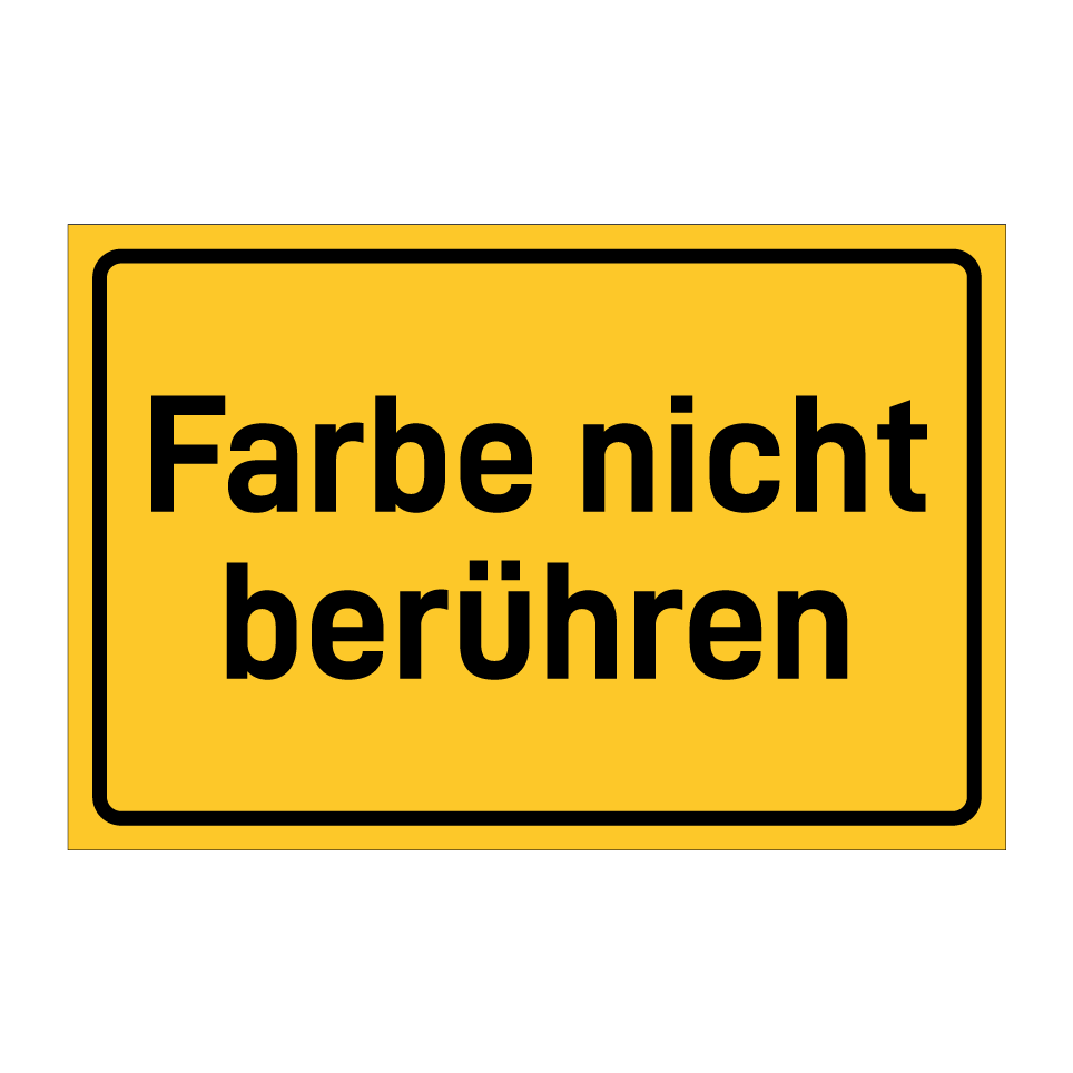 Farbe nicht berühren