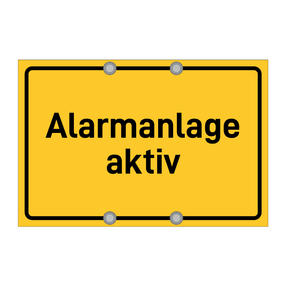 Alarmanlage aktiv