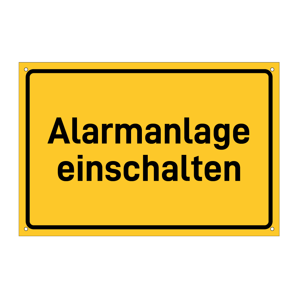 Alarmanlage einschalten