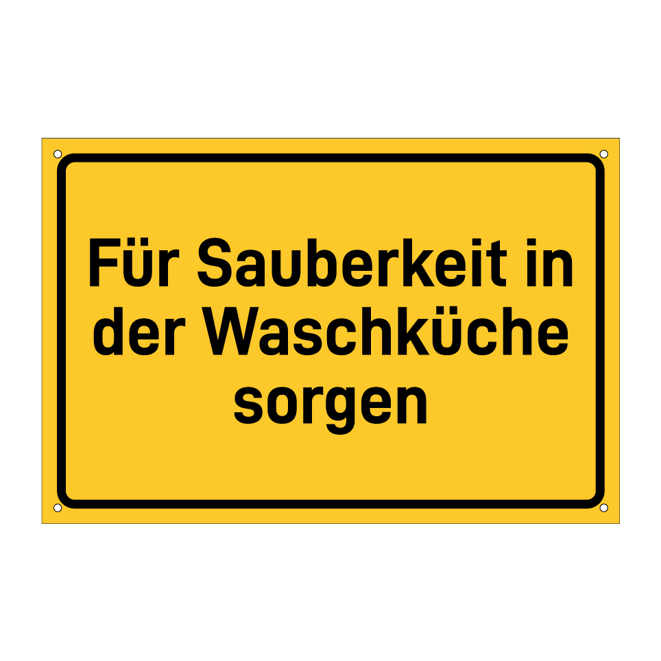 Für Sauberkeit in der Waschküche sorgen
