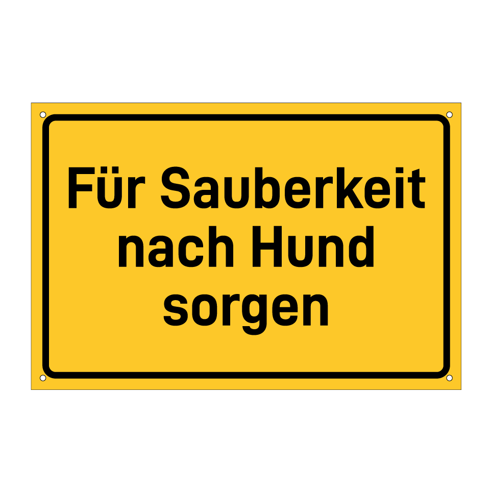 Für Sauberkeit nach Hund sorgen