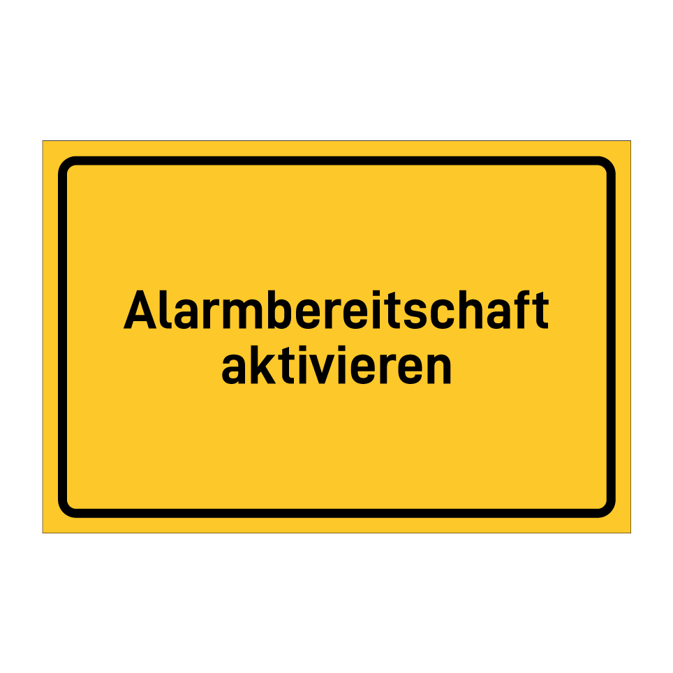 Alarmbereitschaft aktivieren
