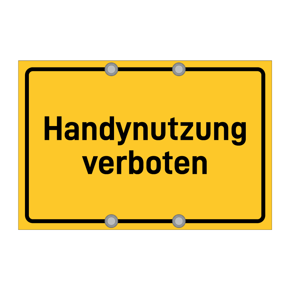 Handynutzung verboten