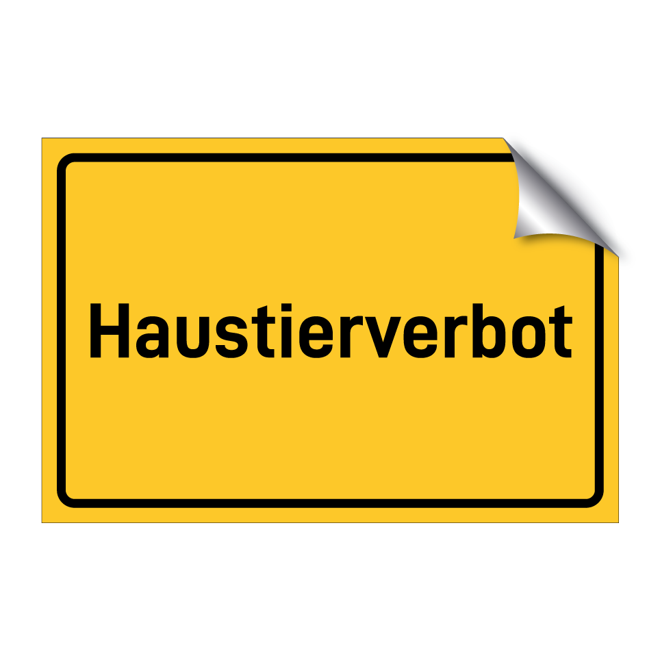 Haustierverbot