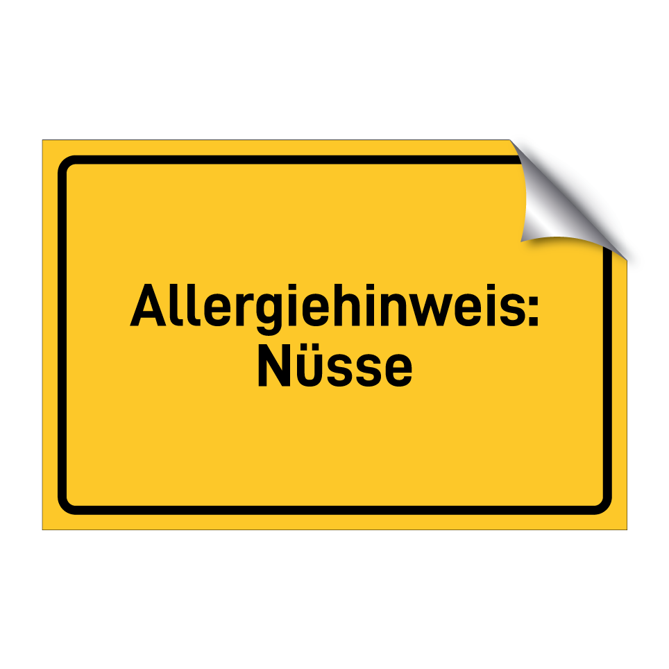 Allergiehinweis: Nüsse