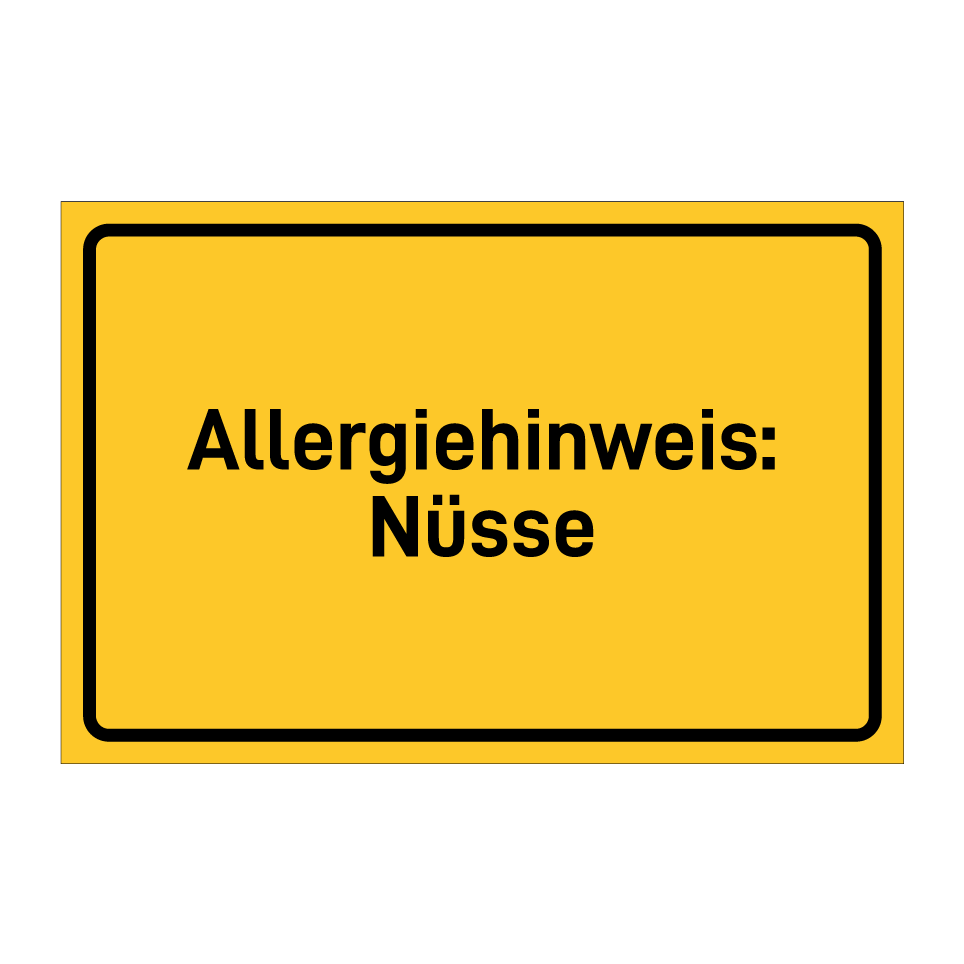 Allergiehinweis: Nüsse