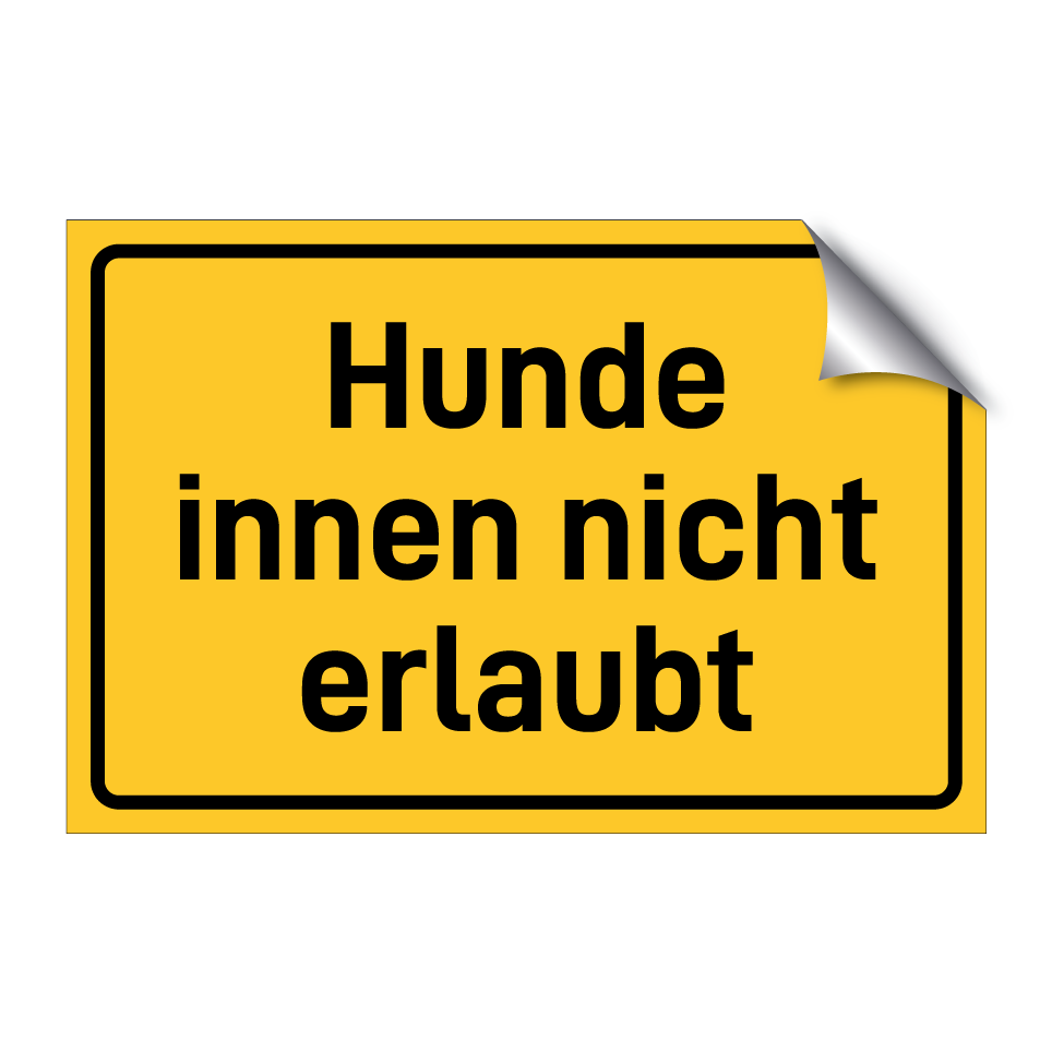 Hunde innen nicht erlaubt