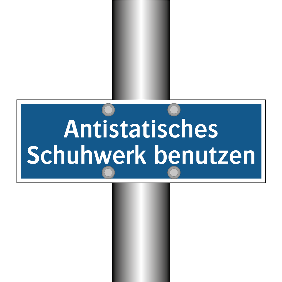 Antistatisches Schuhwerk benutzen