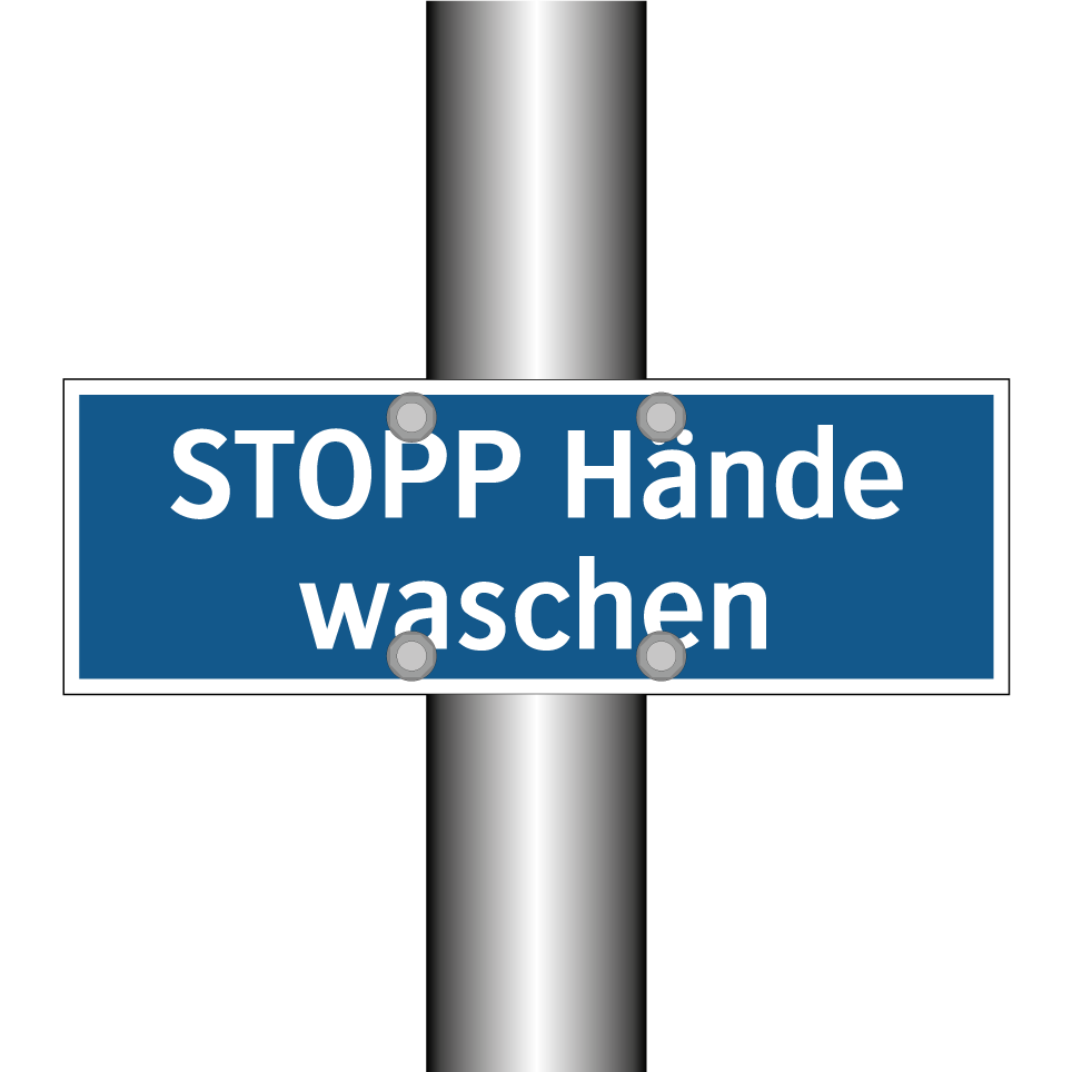 STOPP Hände waschen
