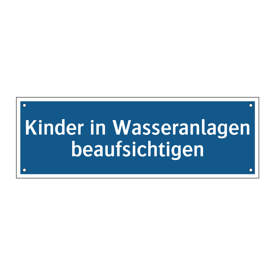 Kinder in Wasseranlagen beaufsichtigen
