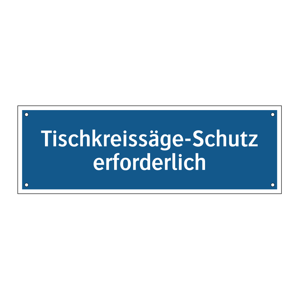 Tischkreissäge-Schutz erforderlich