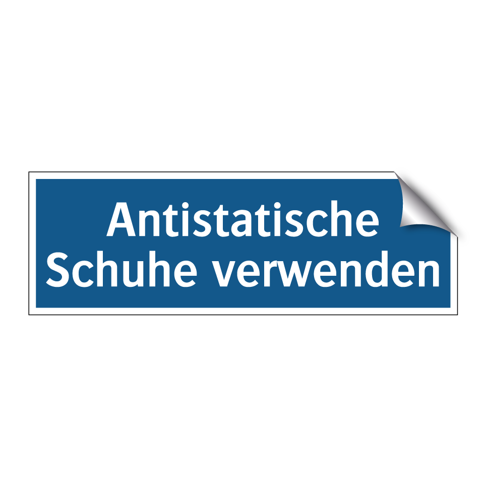 Antistatische Schuhe verwenden