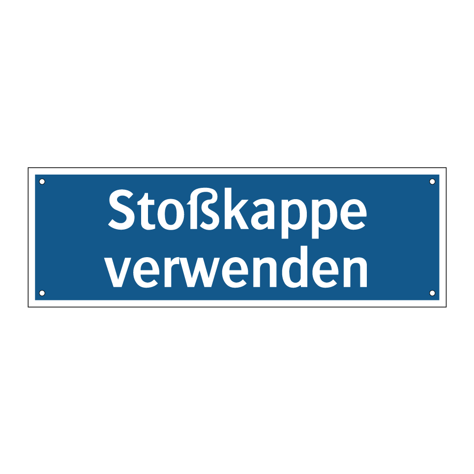 Stoßkappe verwenden
