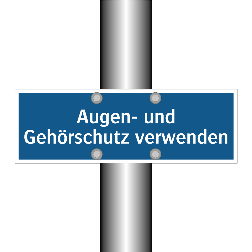 Augen- und Gehörschutz verwenden