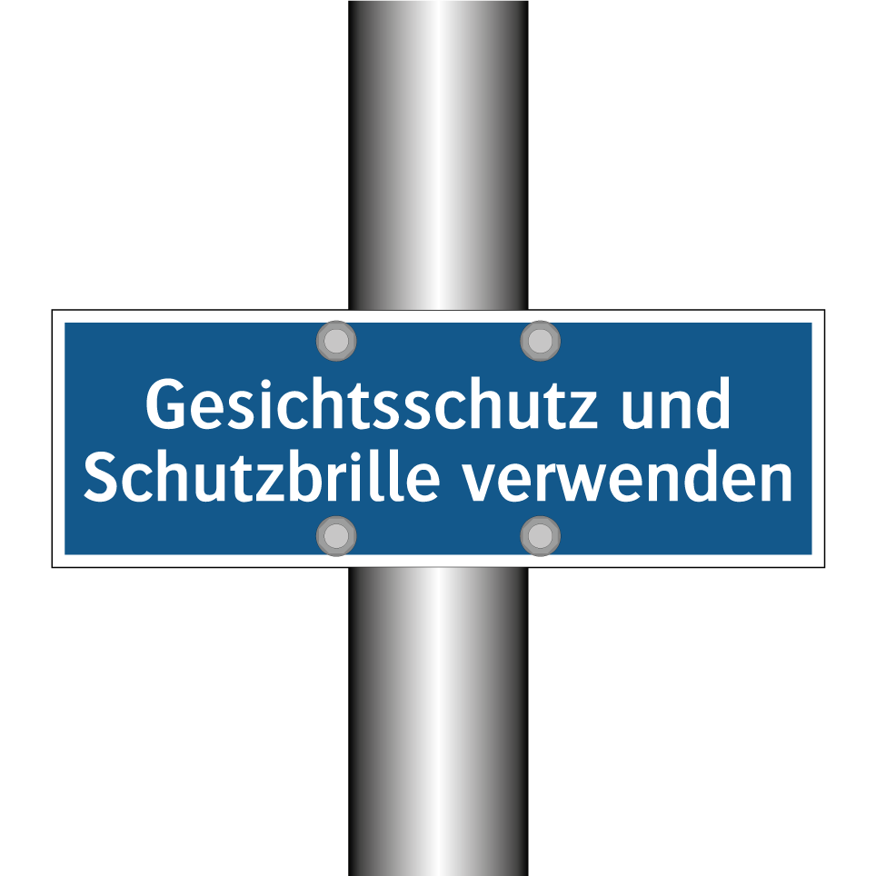 Gesichtsschutz und Schutzbrille verwenden