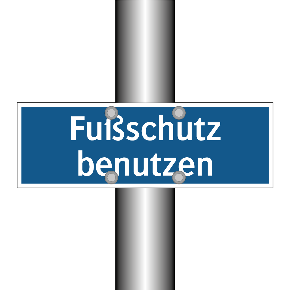 Fußschutz benutzen