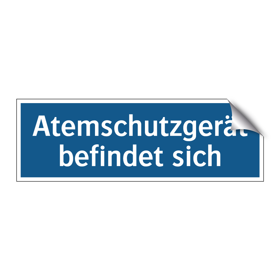 Atemschutzgerät befindet sich