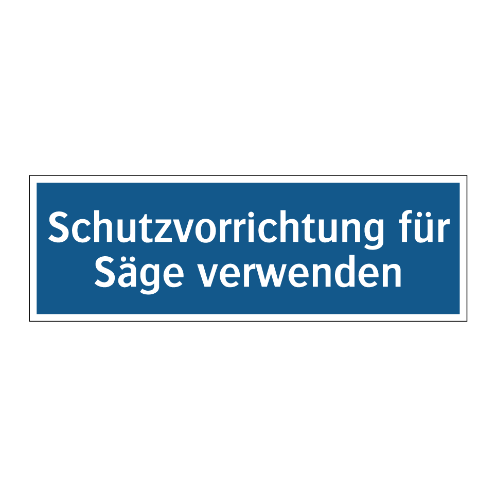 Schutzvorrichtung für Säge verwenden
