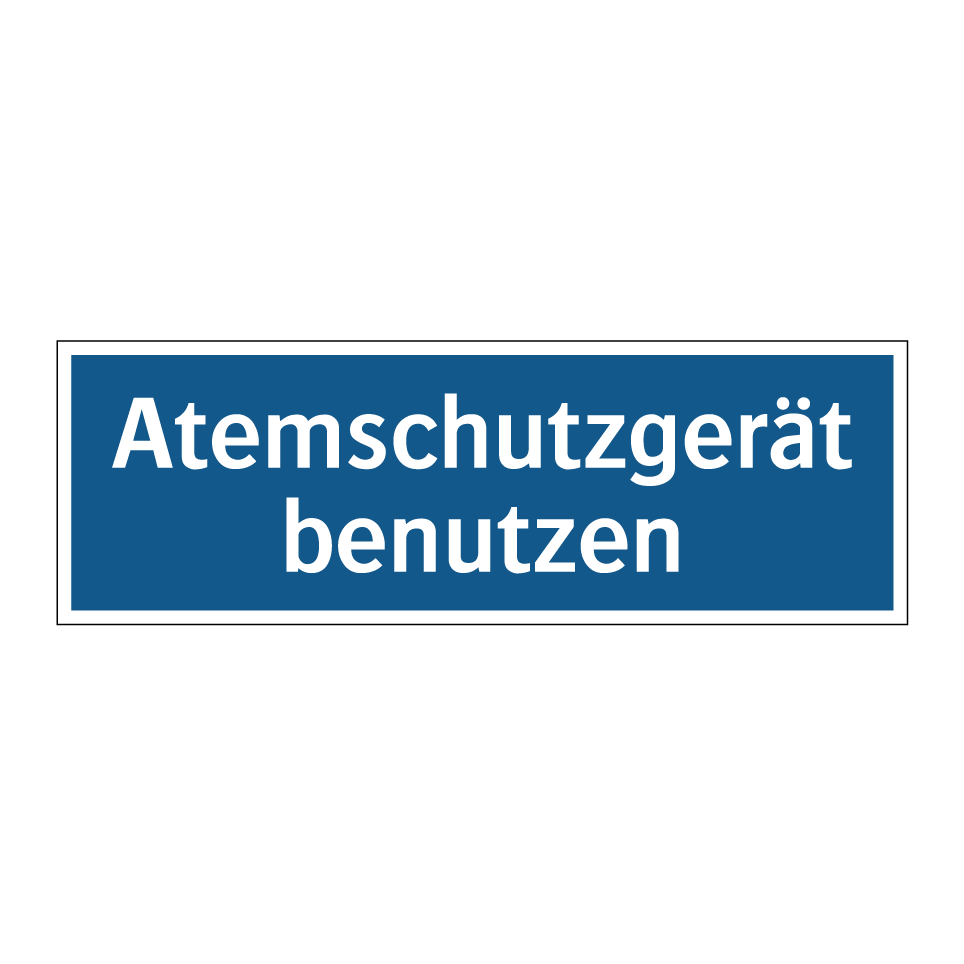 Atemschutzgerät benutzen