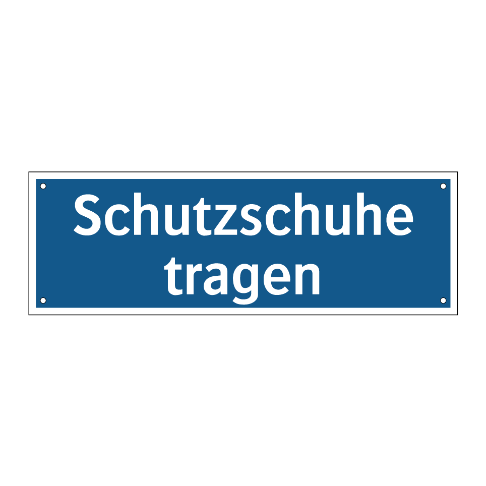 Schutzschuhe tragen