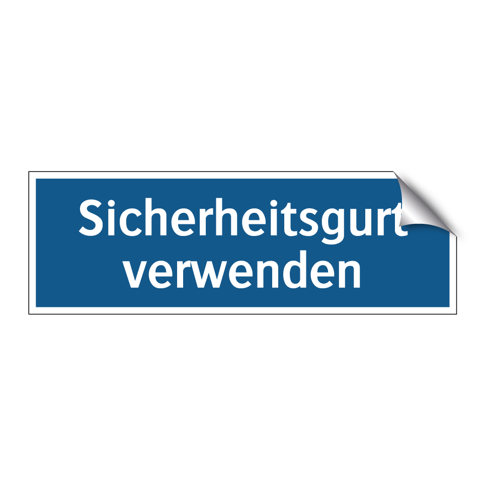 Sicherheitsgurt verwenden