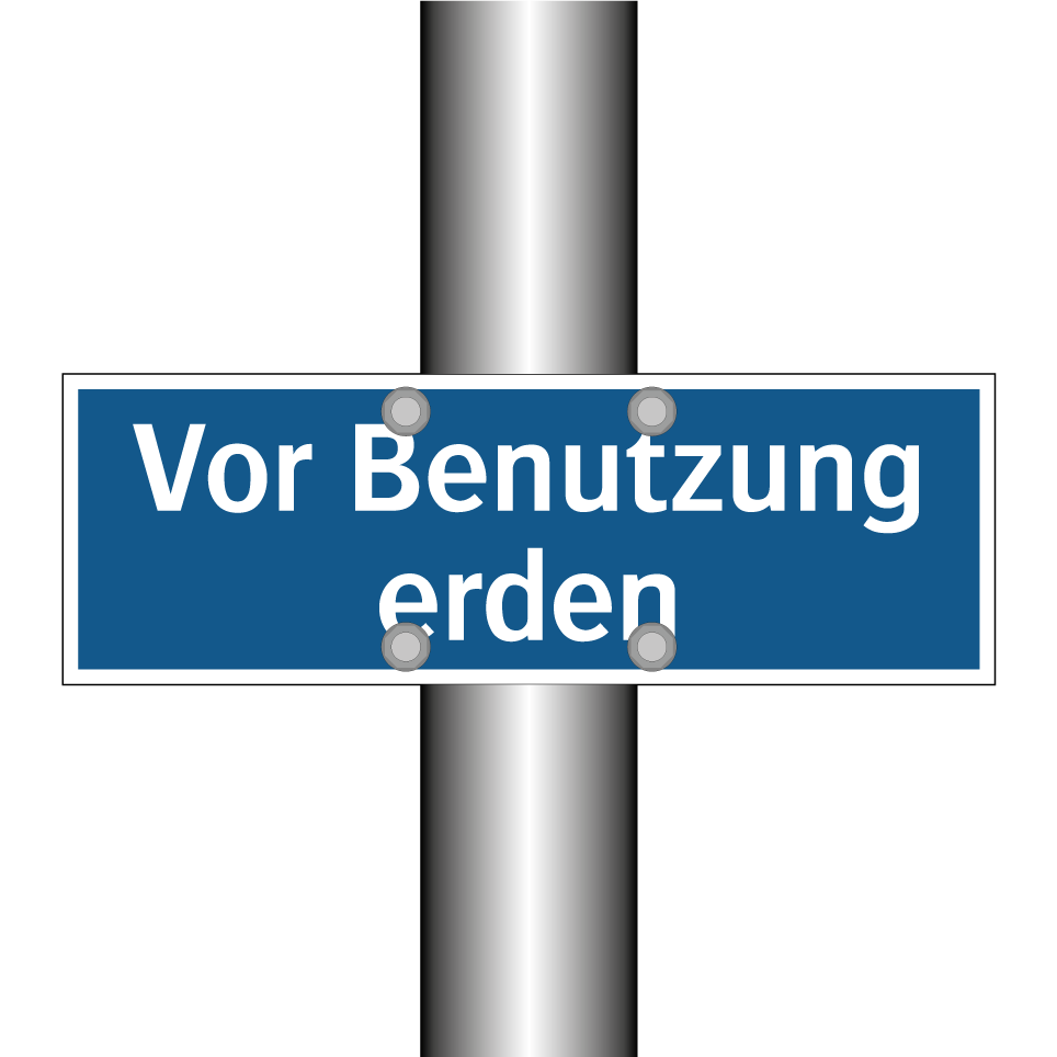 Vor Benutzung erden