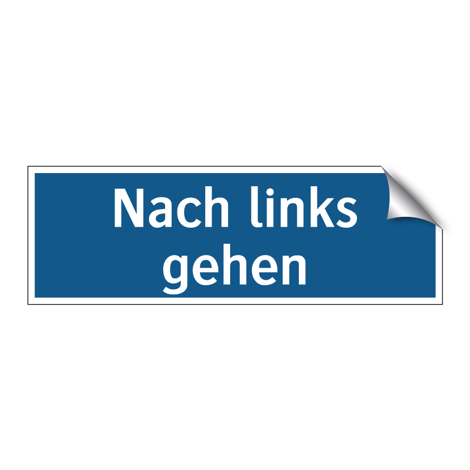 Nach links gehen