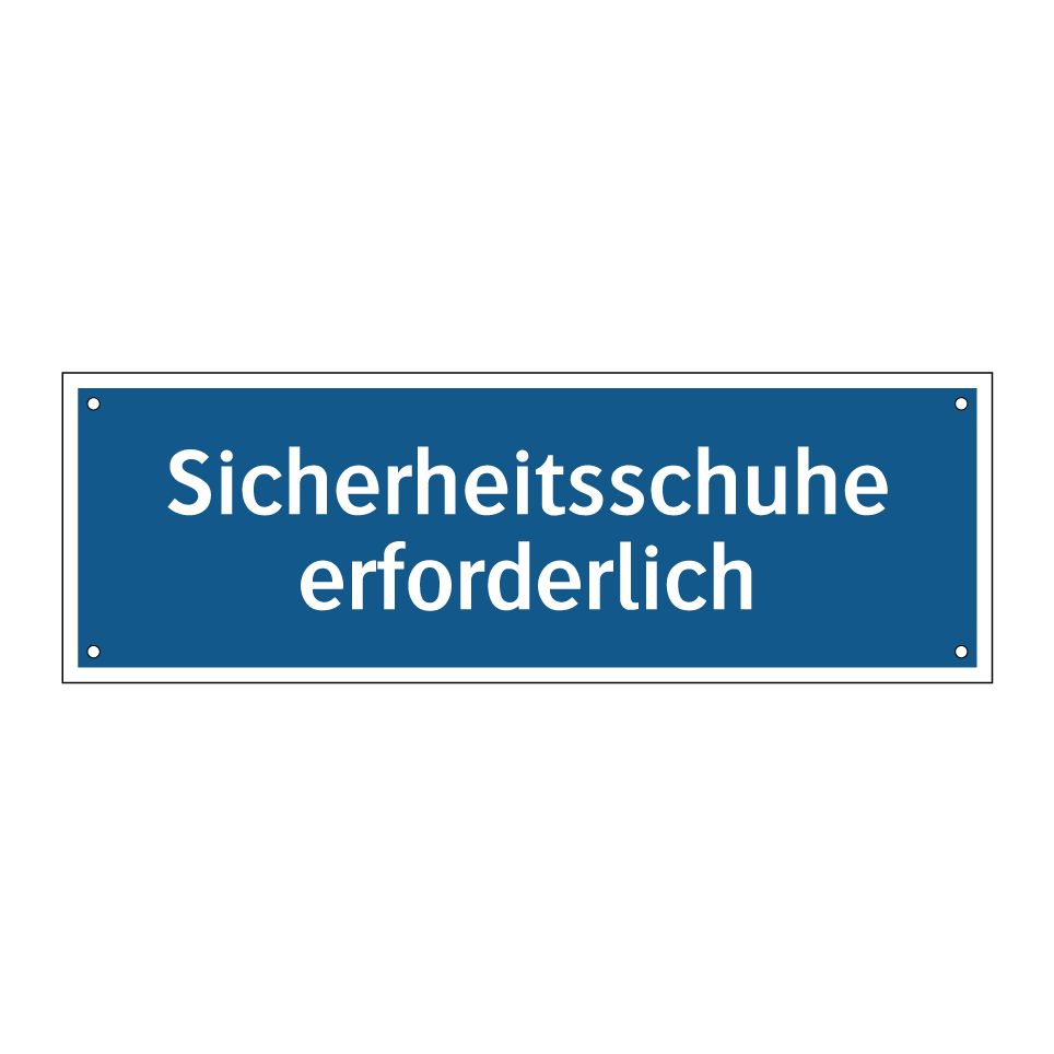 Sicherheitsschuhe erforderlich