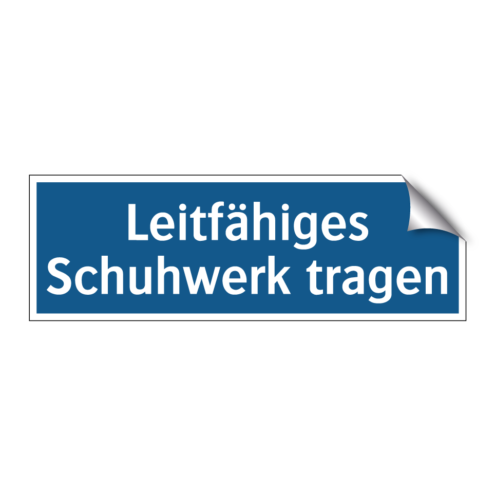 Leitfähiges Schuhwerk tragen