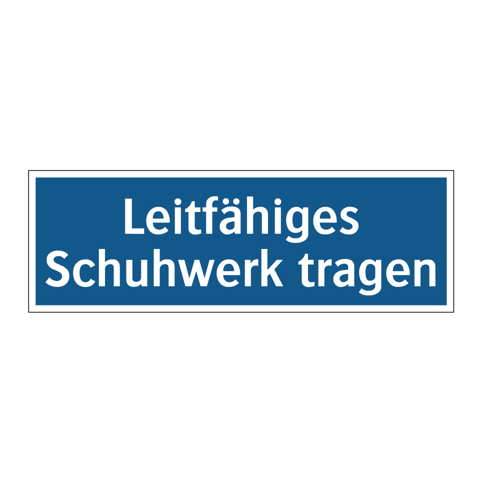 Leitfähiges Schuhwerk tragen