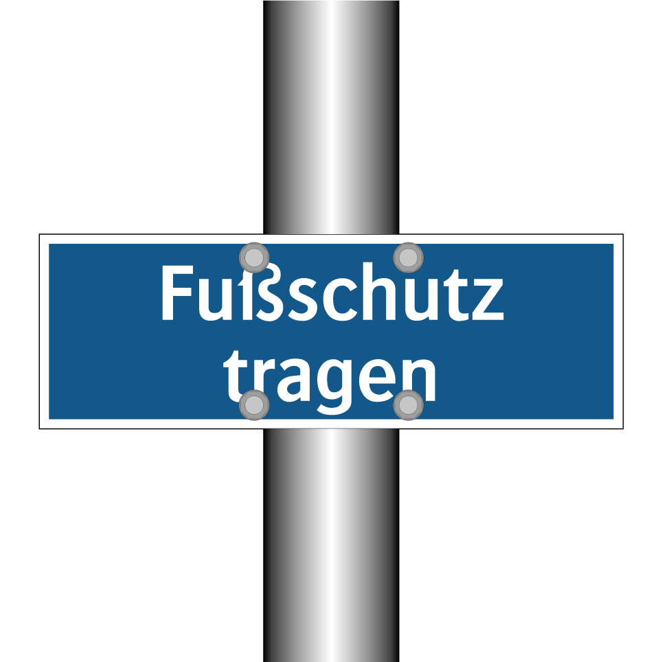 Fußschutz tragen