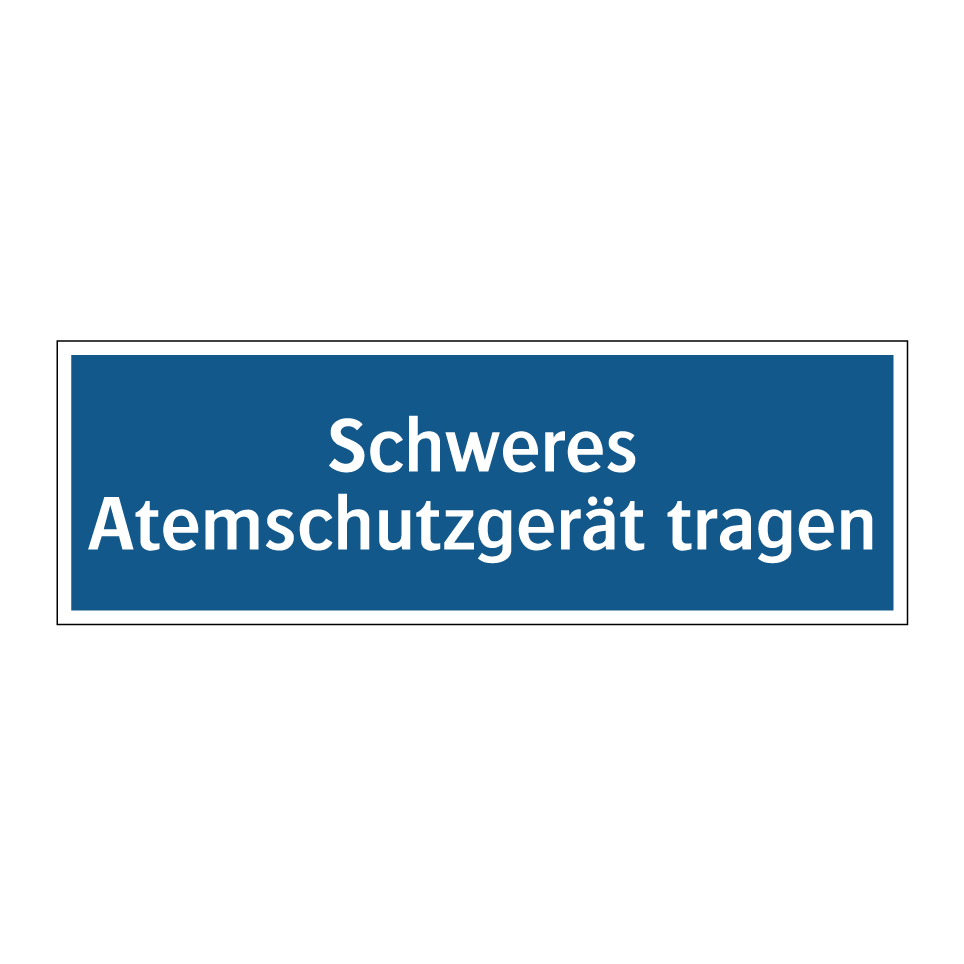 Schweres Atemschutzgerät tragen