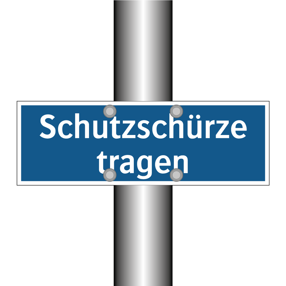 Schutzschürze tragen