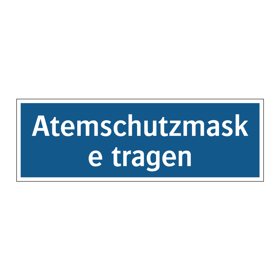 Atemschutzmaske tragen