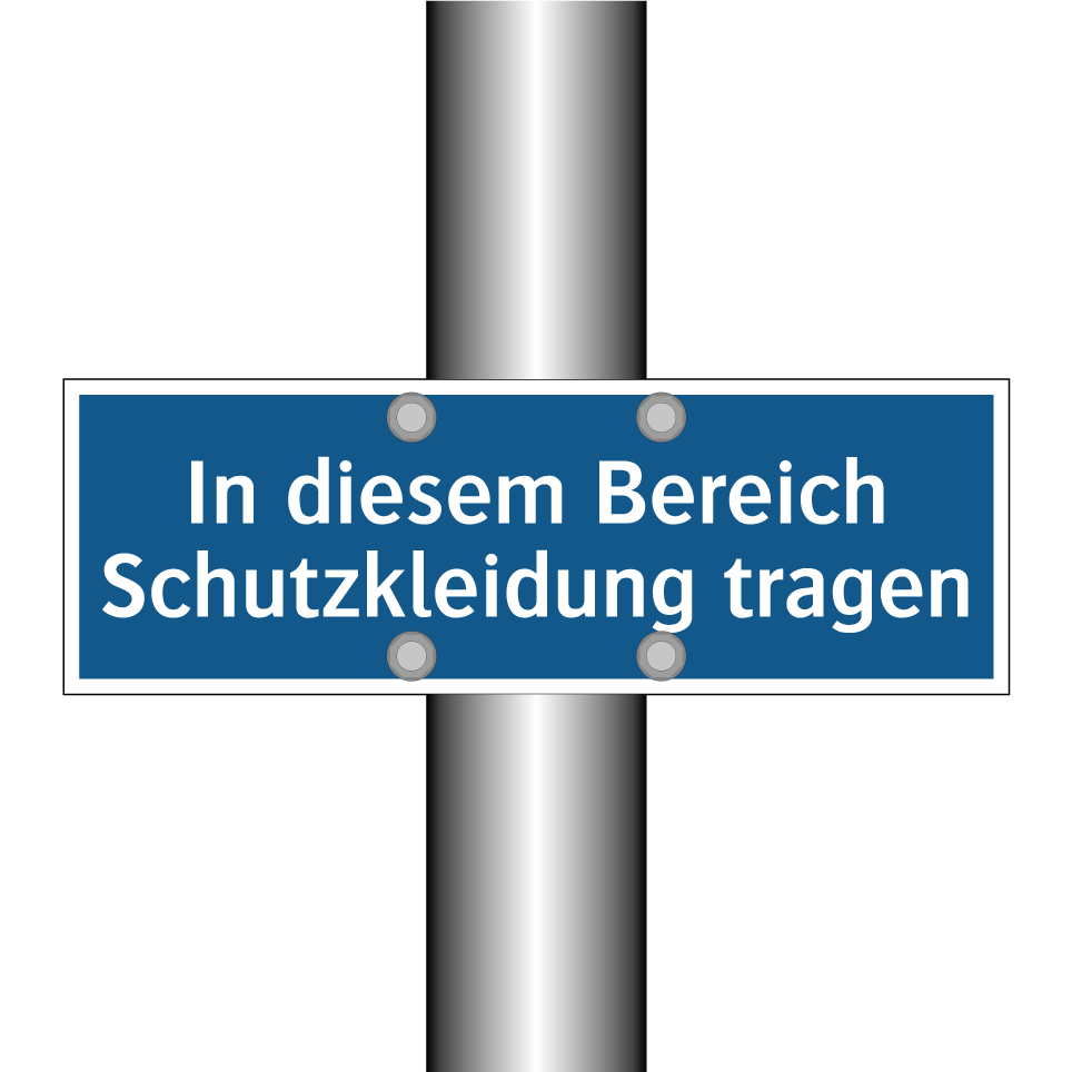 In diesem Bereich Schutzkleidung tragen