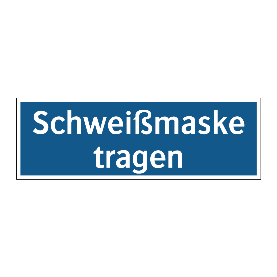 Schweißmaske tragen
