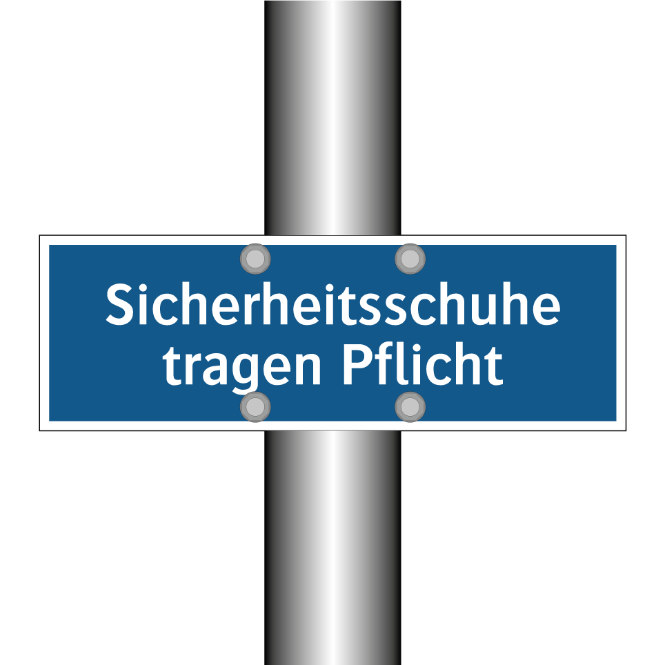 Sicherheitsschuhe tragen Pflicht