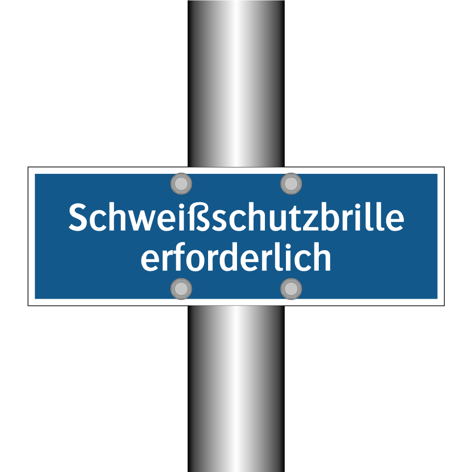 Schweißschutzbrille erforderlich