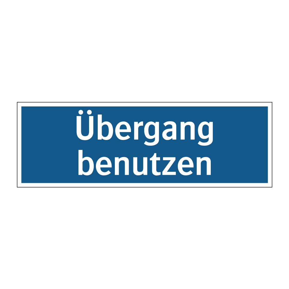 Übergang benutzen